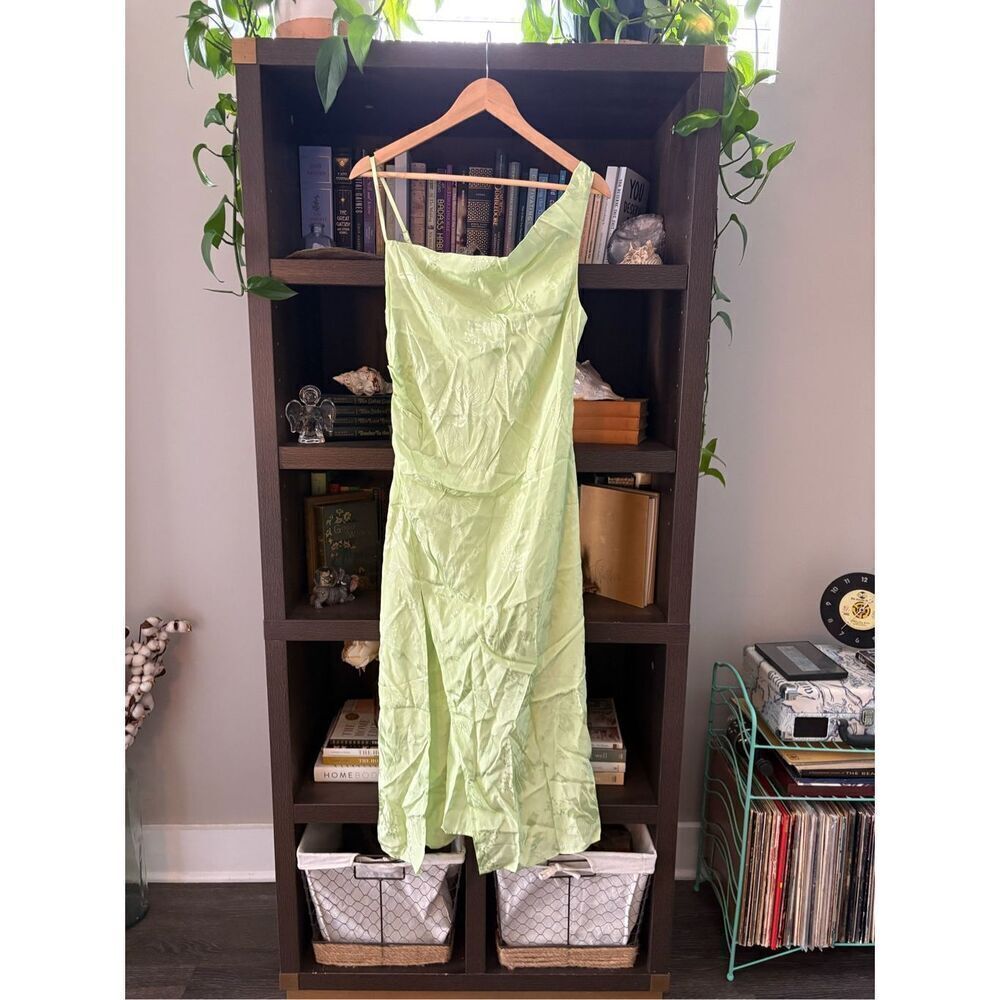 NWT For Love & Lemons Ilana Midi Dress In Green Size Large - Picture 8 of 13